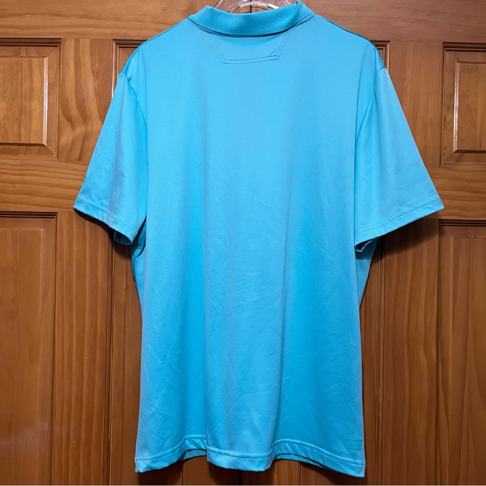 Fila Sport Golf Polo Shirt Blue With Ombre Stripes View 4